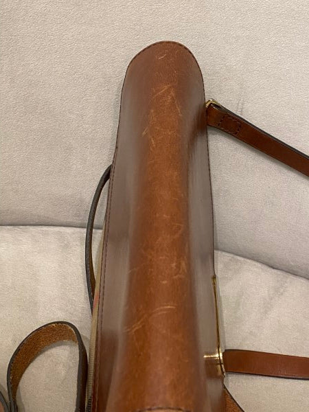 Burberry Brown House Check Bridle Abbott Crossbody Bag-handbag-Burberry-The Closet Egypt