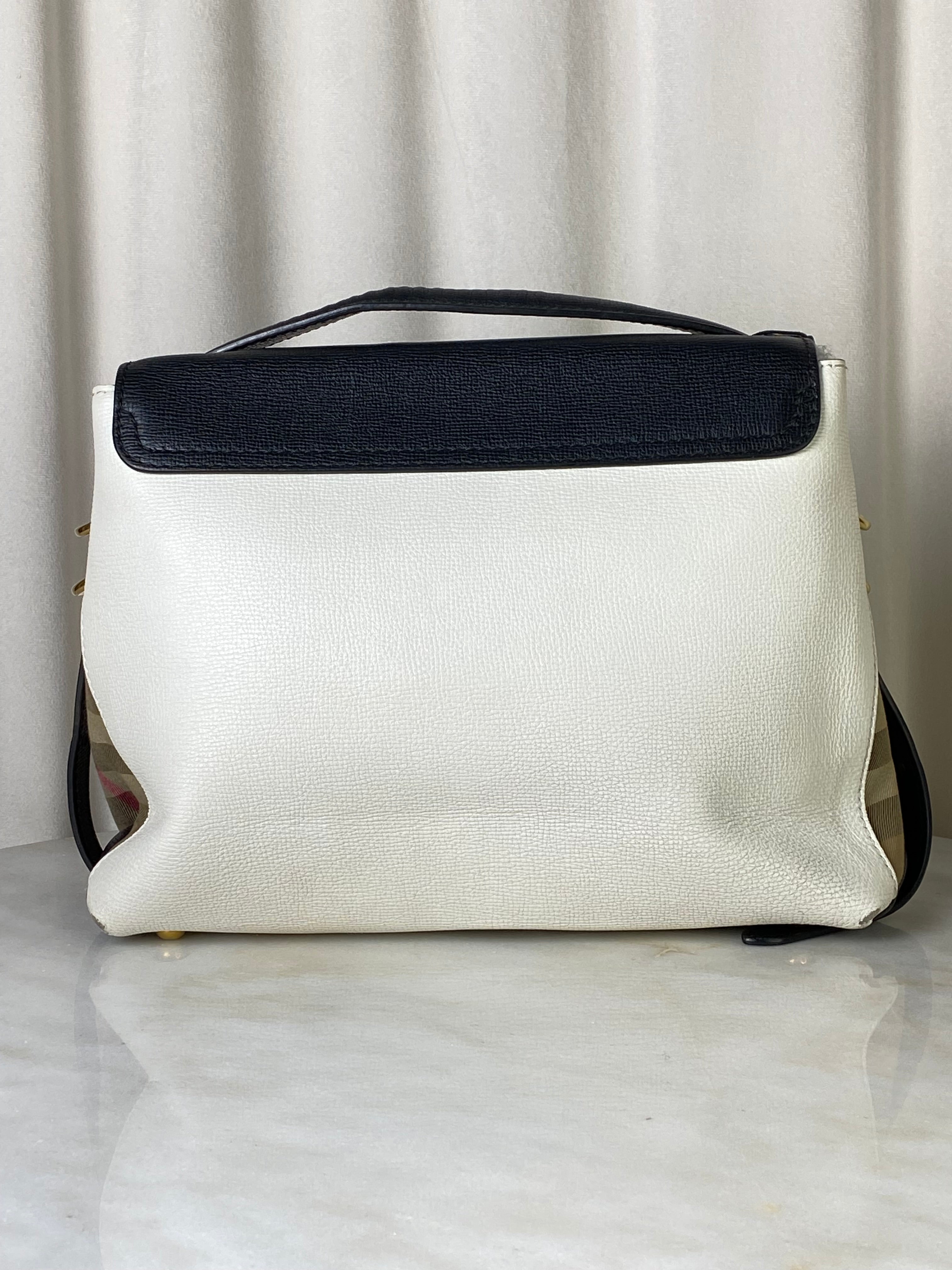 Burberry Bicolor Camberley House Check Top Handle Bag-handbag-Burberry-The Closet Egypt