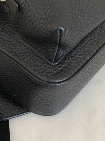 Dolce & Gabbana Black Hammered Palermo Zaino Backpack One Shoulder Bag-handbag-Dolce & Gabbana-The Closet Egypt