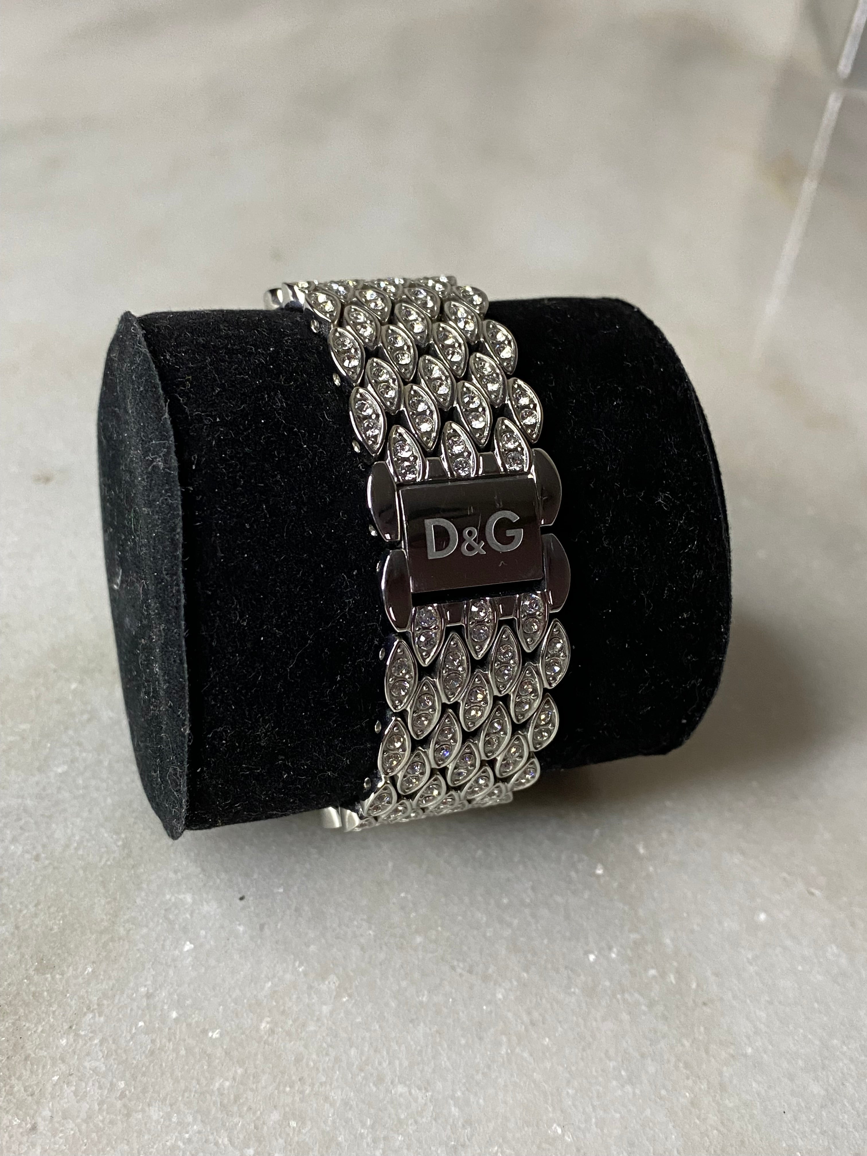 Dolce & Gabbana Stainless Steel Sundown Crystal Time Watch