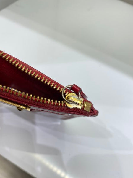 Louis Vuitton Red Vernice Card Holder-Card Holder-Louis Vuitton-The Closet Egypt