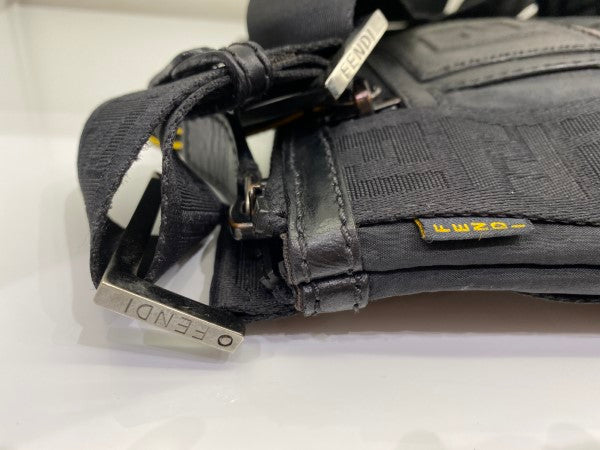 Fendi Black Zucca Nylon Crossbody Bag-handbag-Fendi-The Closet Egypt