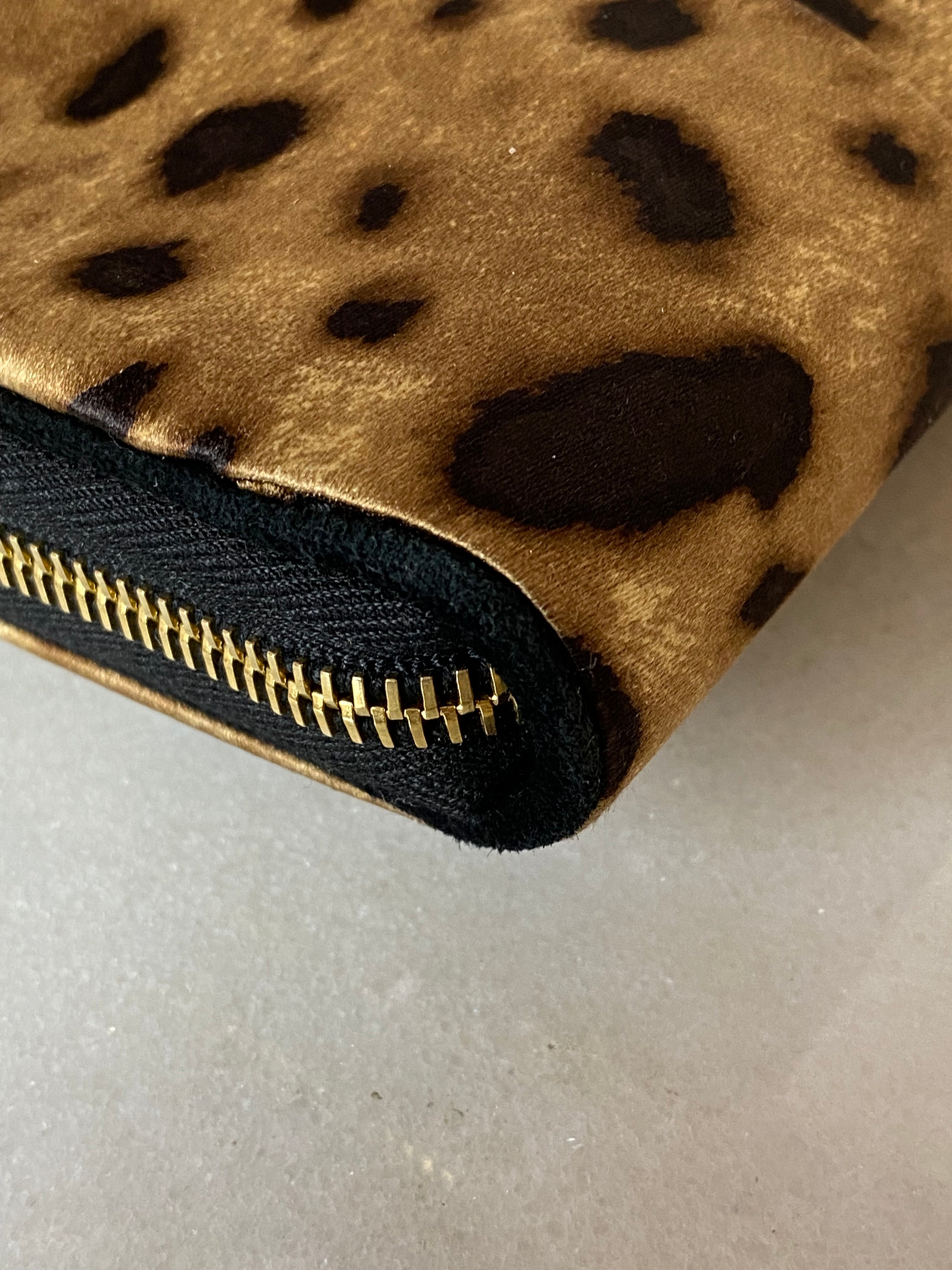 Dolce & Gabbana Leopard Black Fabric Clutch-Clutch-Dolce & Gabbana-The Closet Egypt