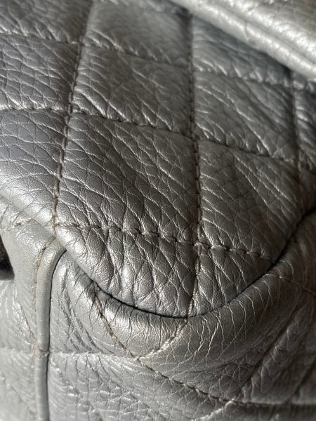 Chanel Silver Metallic XXL Flap Travel Maxi Bag-handbag-Chanel-The Closet Egypt