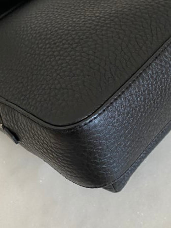 Dolce & Gabbana Black Hammered Palermo Zaino Backpack One Shoulder Bag-handbag-Dolce & Gabbana-The Closet Egypt