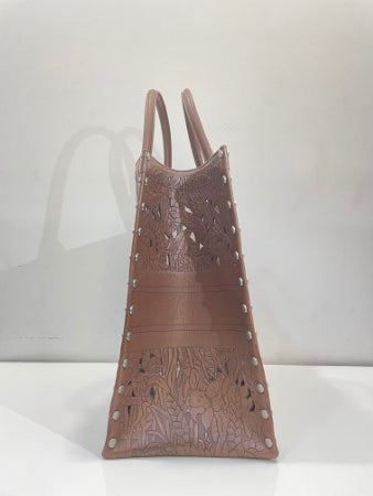 Christian Dior Brown Tote Book Sculpted Bag-handbag-Christian Dior-The Closet Egypt