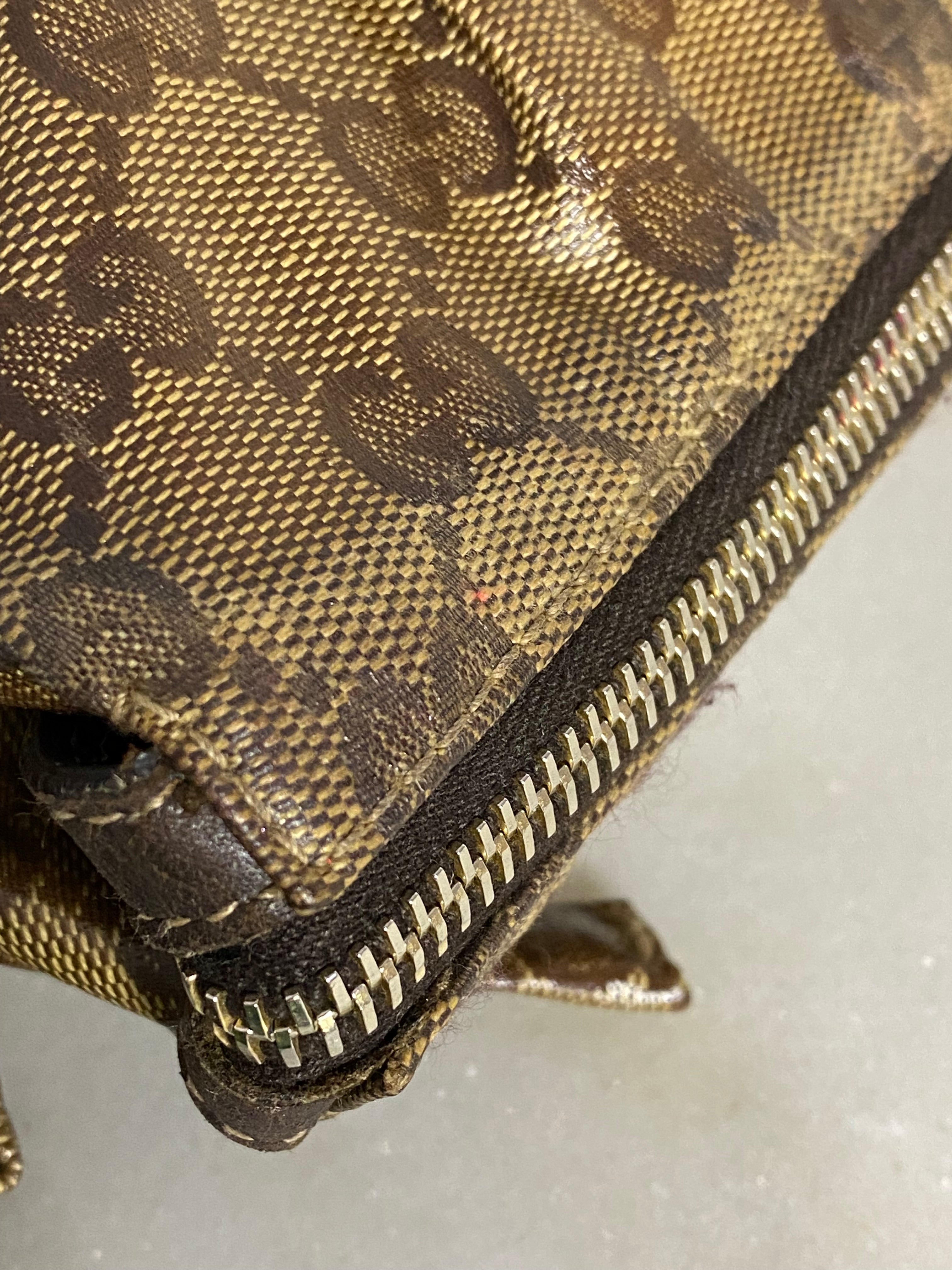 Gucci Brown GG Crystal Hysteria Zip Clutch-Clutch-Gucci-The Closet Egypt