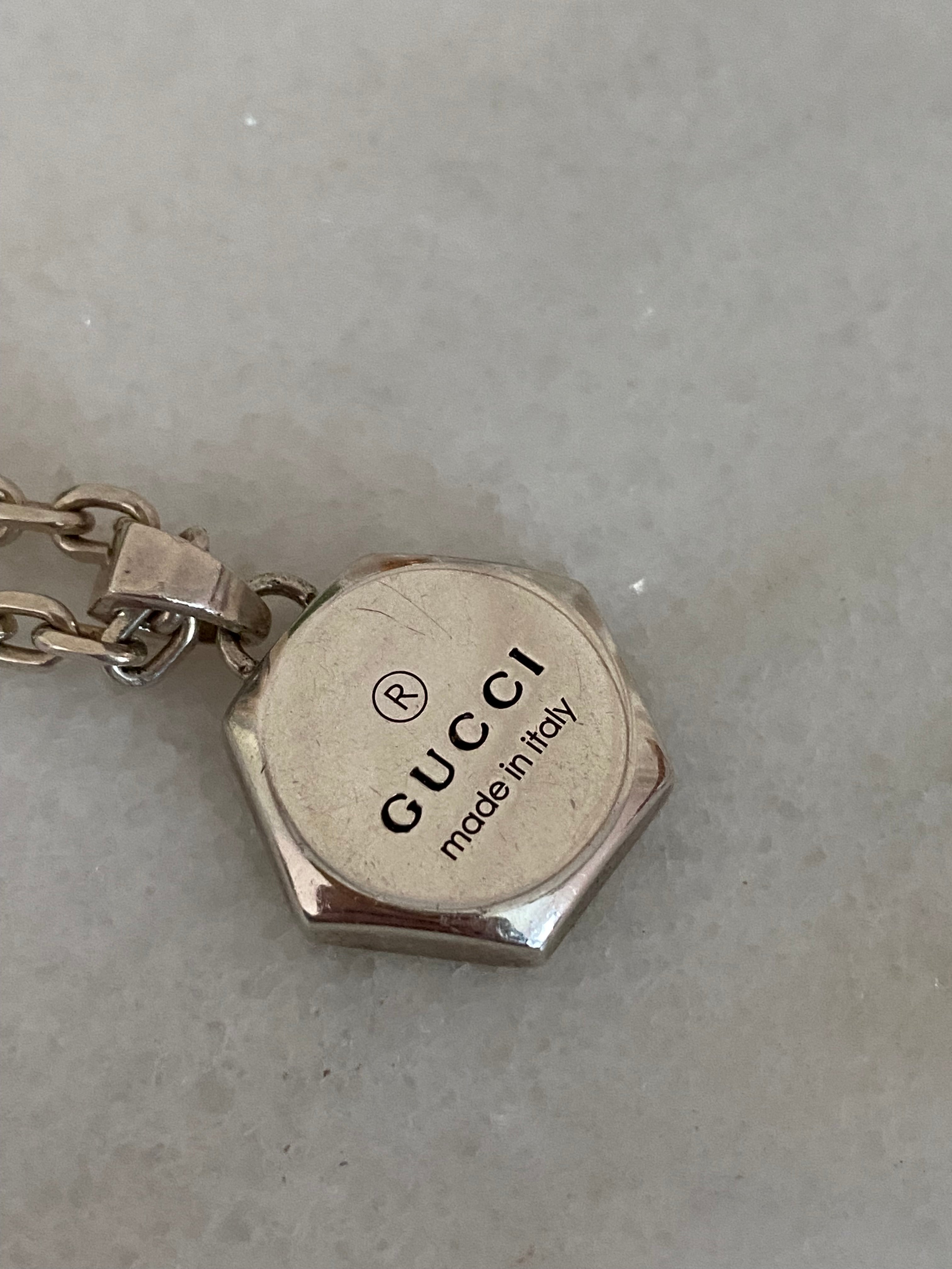 Gucci Silver Trademark Necklace-Necklaces-Gucci-The Closet Egypt