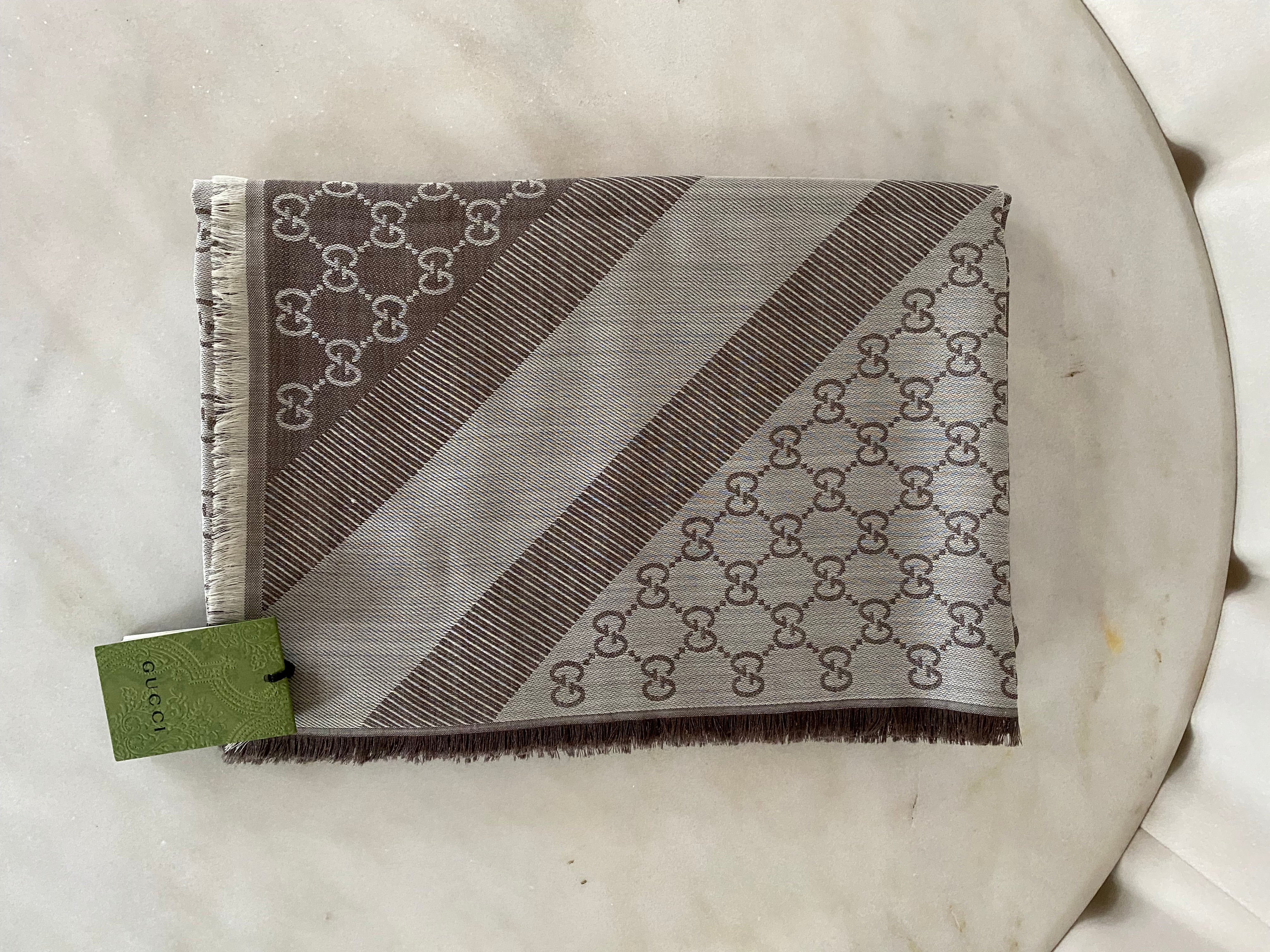 Gucci Bicolor GG Scarf-Scarf-Gucci-The Closet Egypt