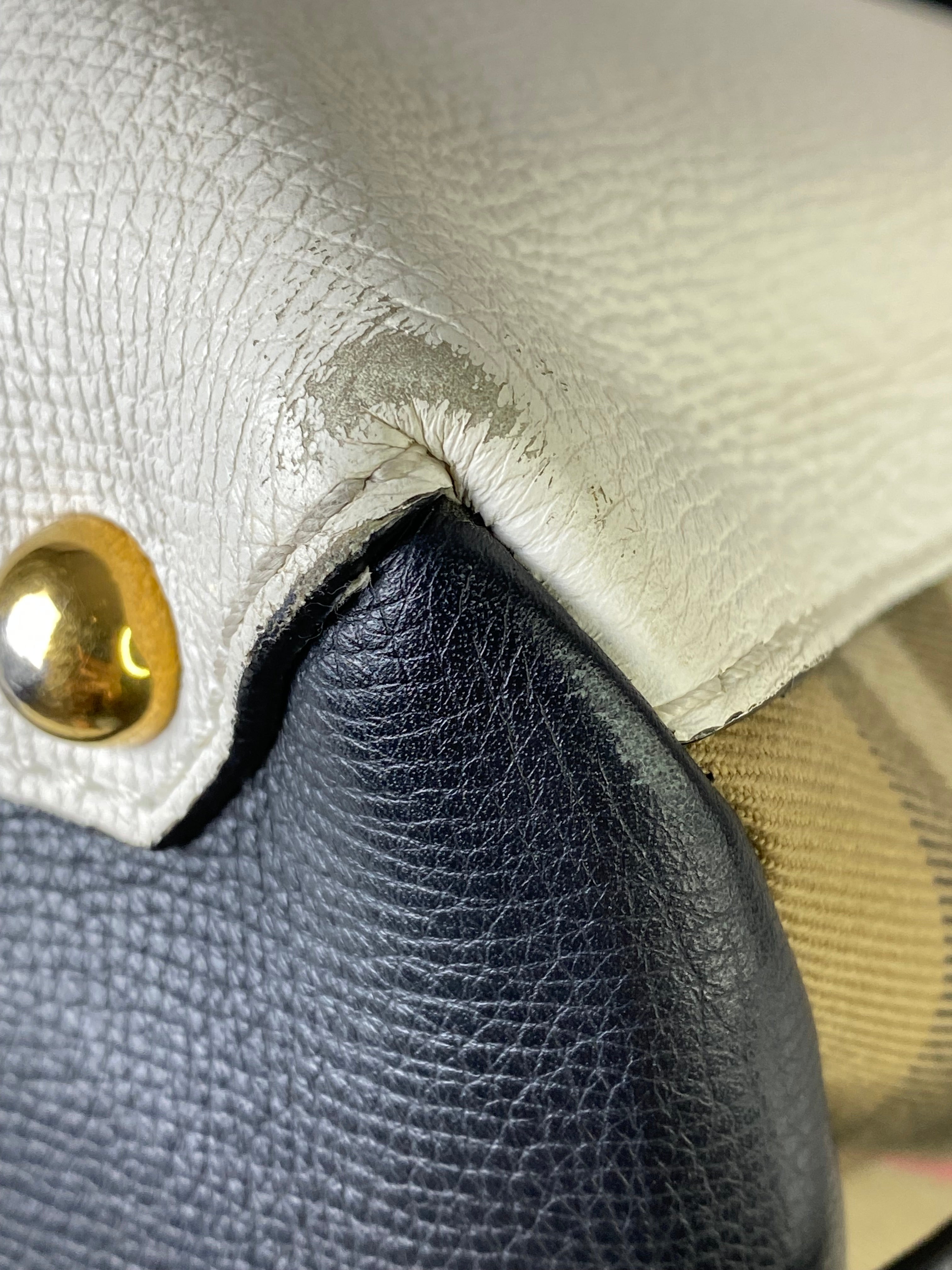 Burberry Bicolor Camberley House Check Top Handle Bag-handbag-Burberry-The Closet Egypt