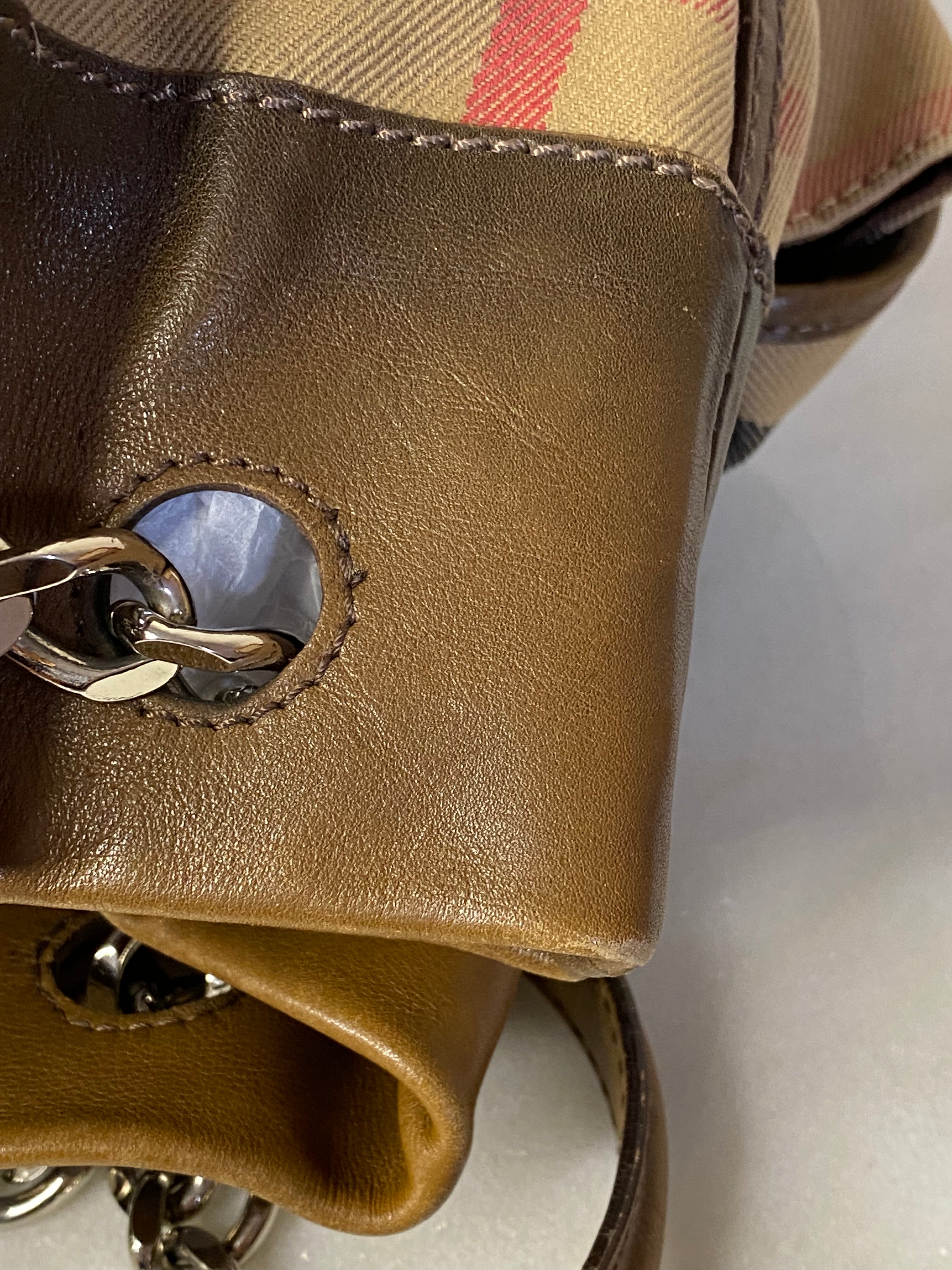 Burberry Brown Nova Check Shoulder Bag-handbag-Burberry-The Closet Egypt