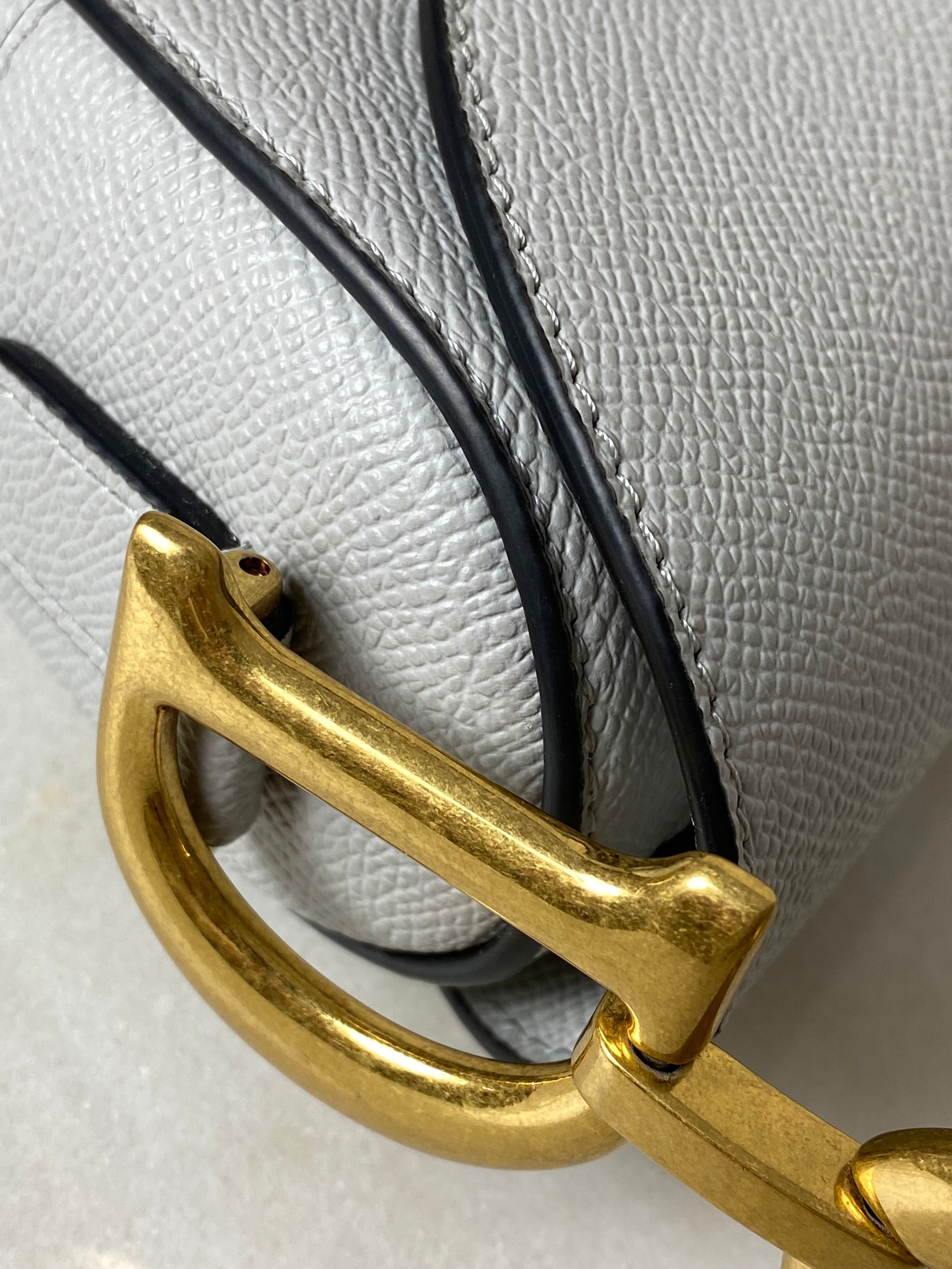 Christian Dior Grey Saddle Bag W/ Strap-handbag-Christian Dior-The Closet Egypt
