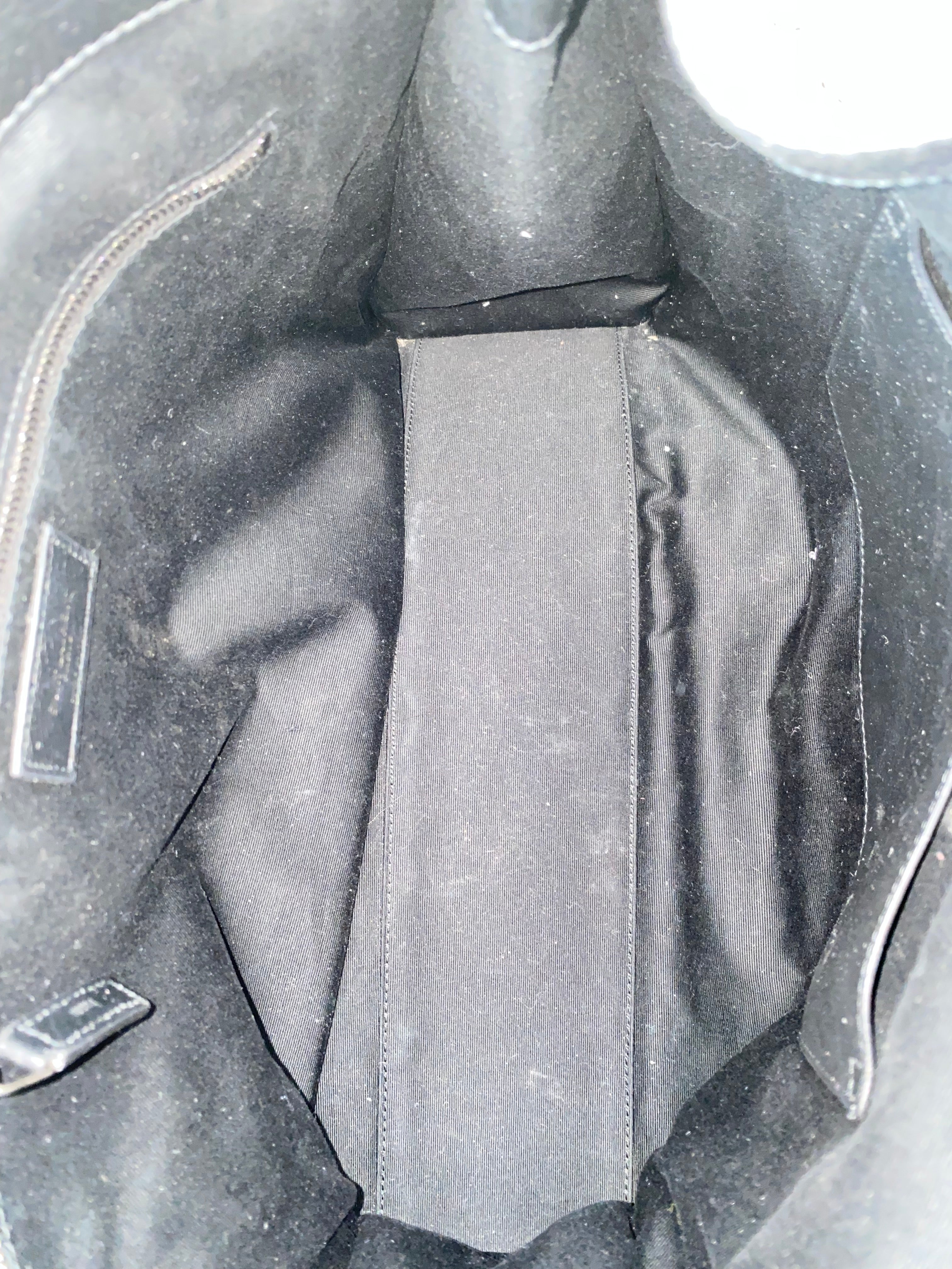 YSL Black Crinkle Vintage Niki Large Shopper Bag-handbag-YSL-The Closet Egypt