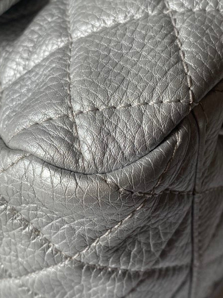 Chanel Silver Metallic XXL Flap Travel Maxi Bag-handbag-Chanel-The Closet Egypt