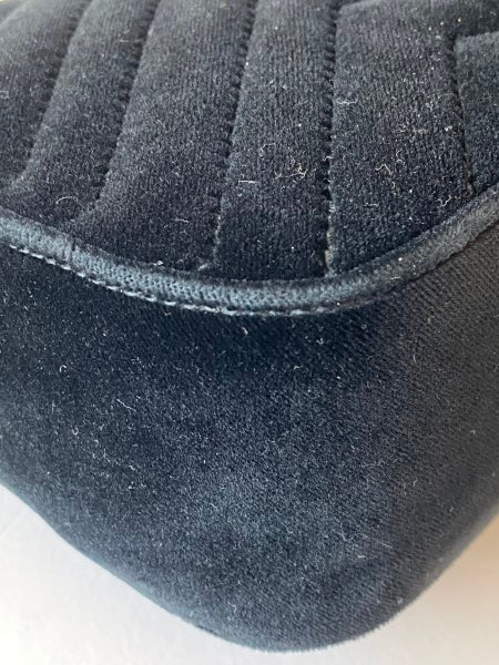 Gucci Black Velvet Marmont Small Bag-handbag-Gucci-The Closet Egypt