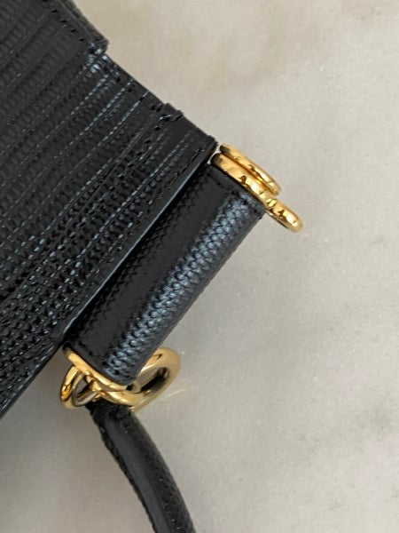 Dolce & Gabbana Black Sicily Crystal Medium Bag