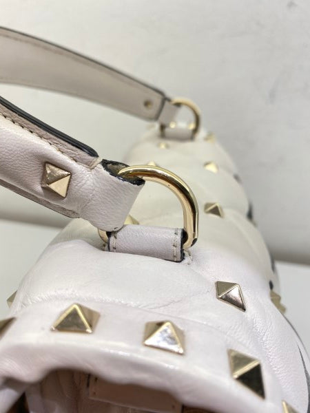 Valentino White VLTN Spike Rockstud Bag-handbag-Valentino-The Closet Egypt