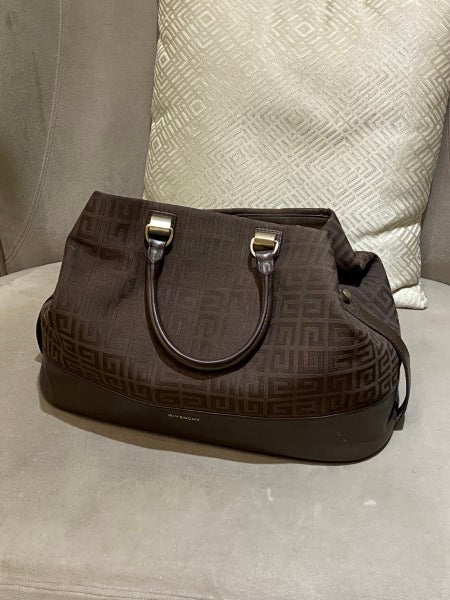 Givenchy Dark Brown Logo Tote Bag-handbag-Givenchy-The Closet Egypt