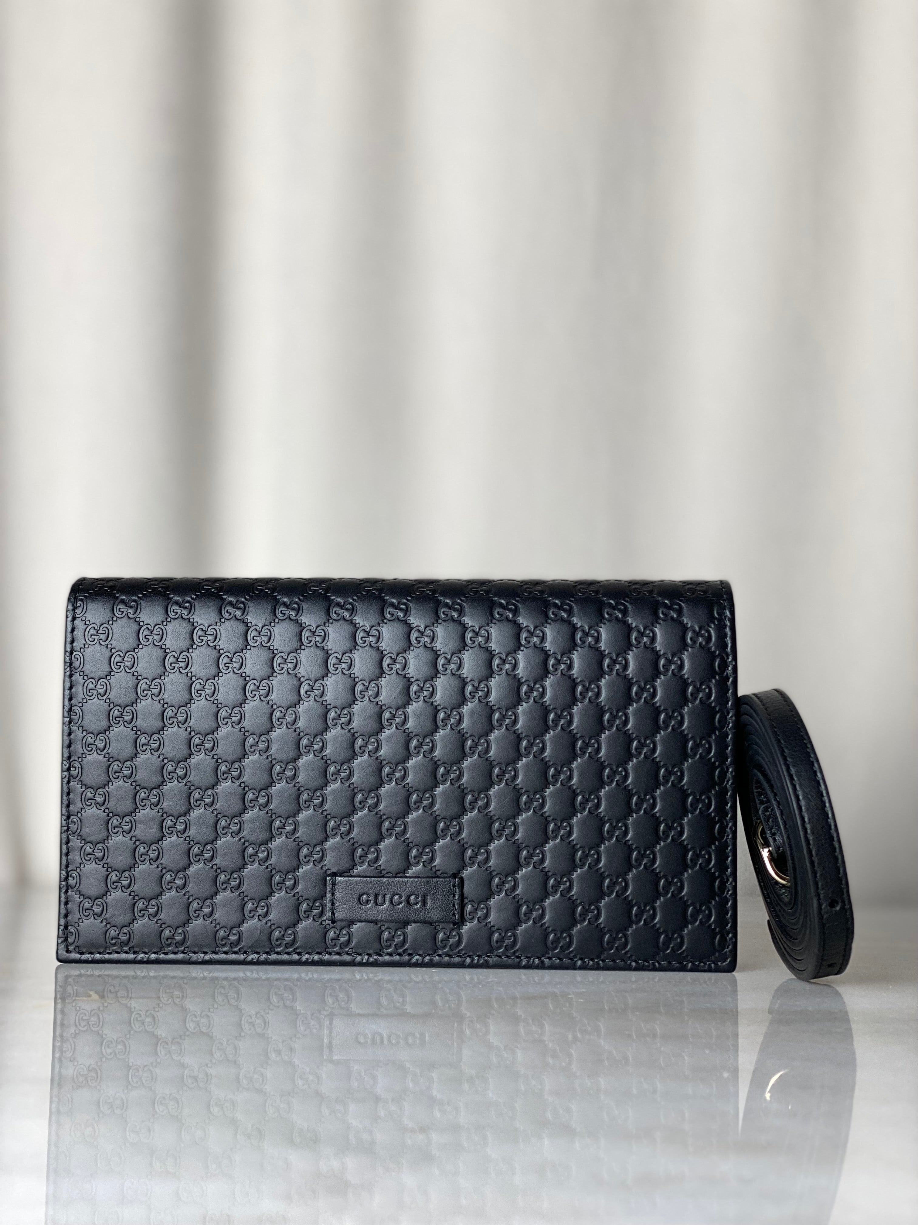 Gucci Black Microguccissima WOC-Wallet Chain-Gucci-The Closet Egypt