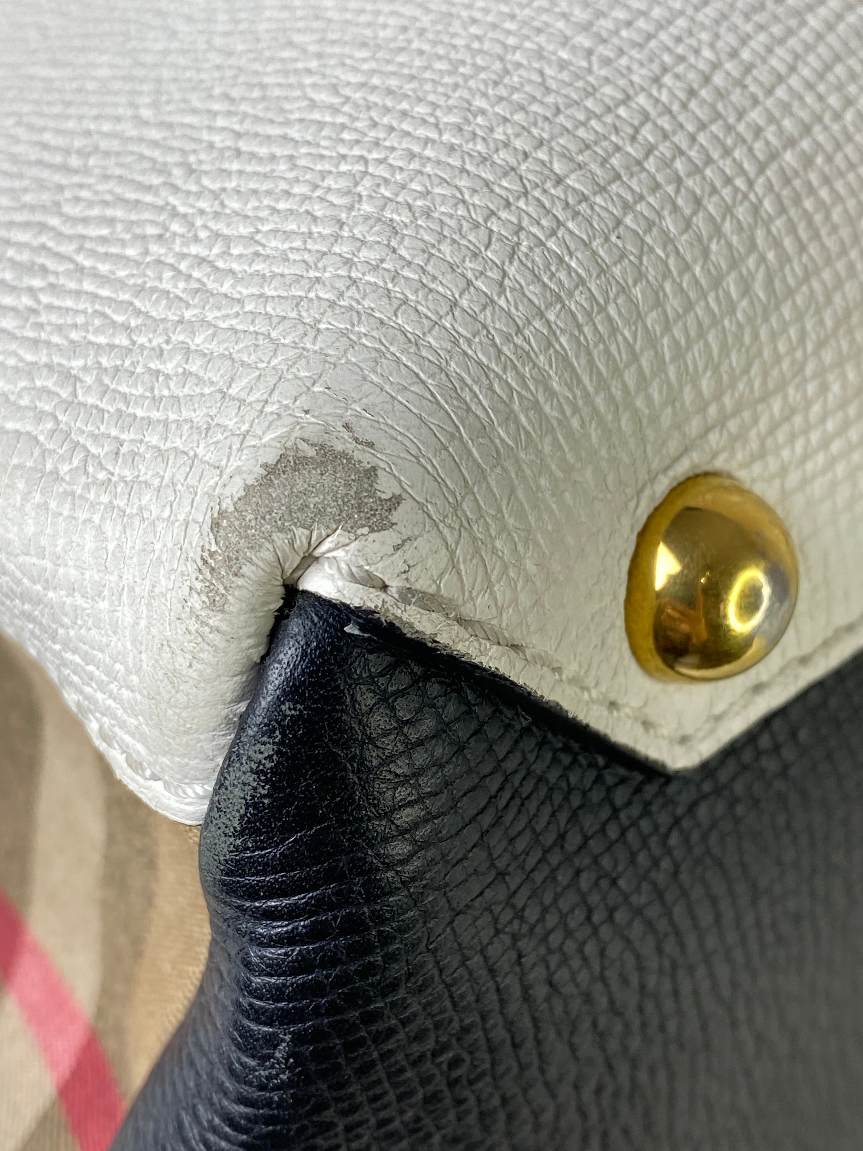 Burberry Bicolor Camberley House Check Top Handle Bag-handbag-Burberry-The Closet Egypt