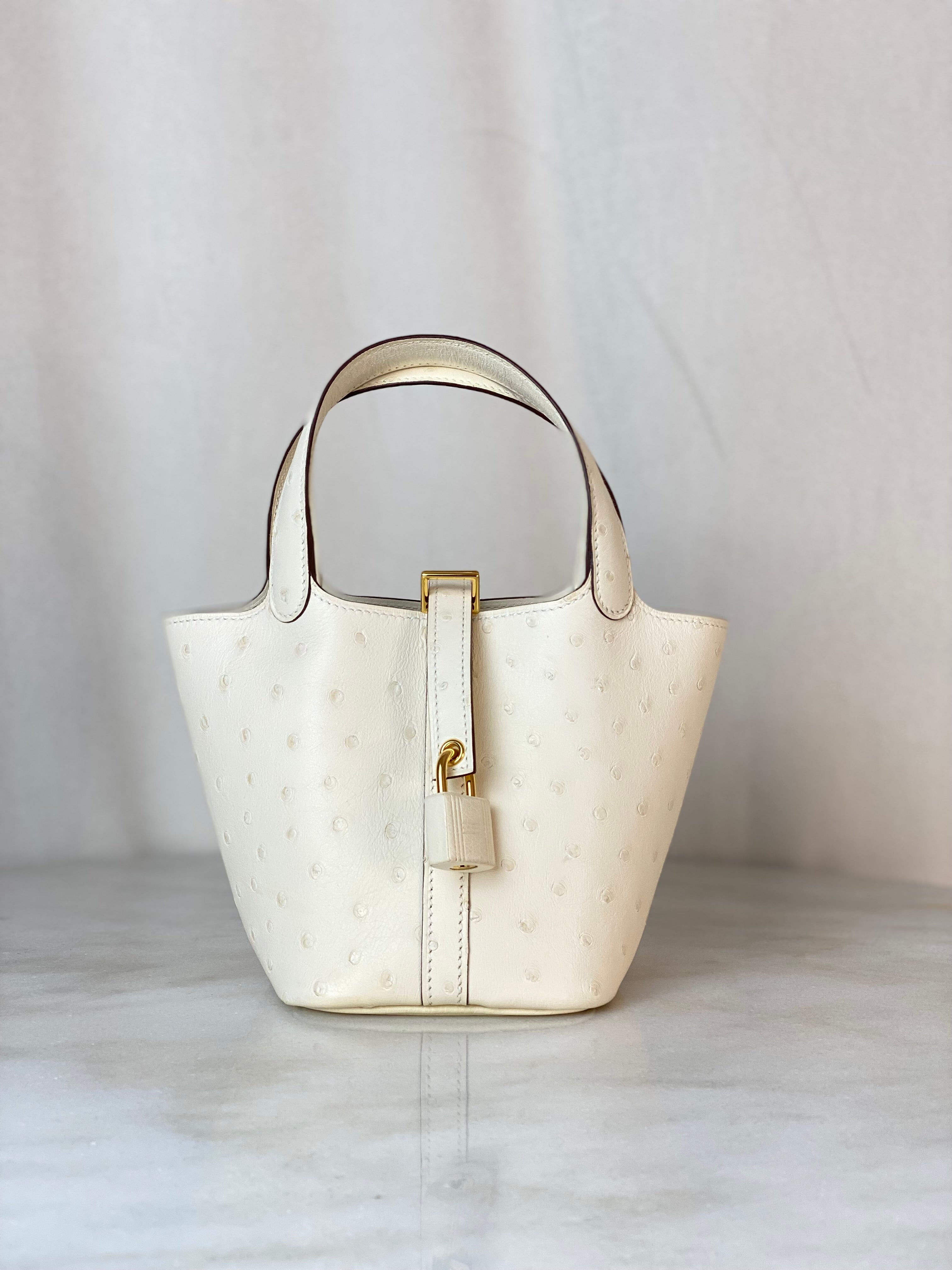 Hermes Blanc Micro Picotin Nata Bag-handbag-Hermes-The Closet Egypt