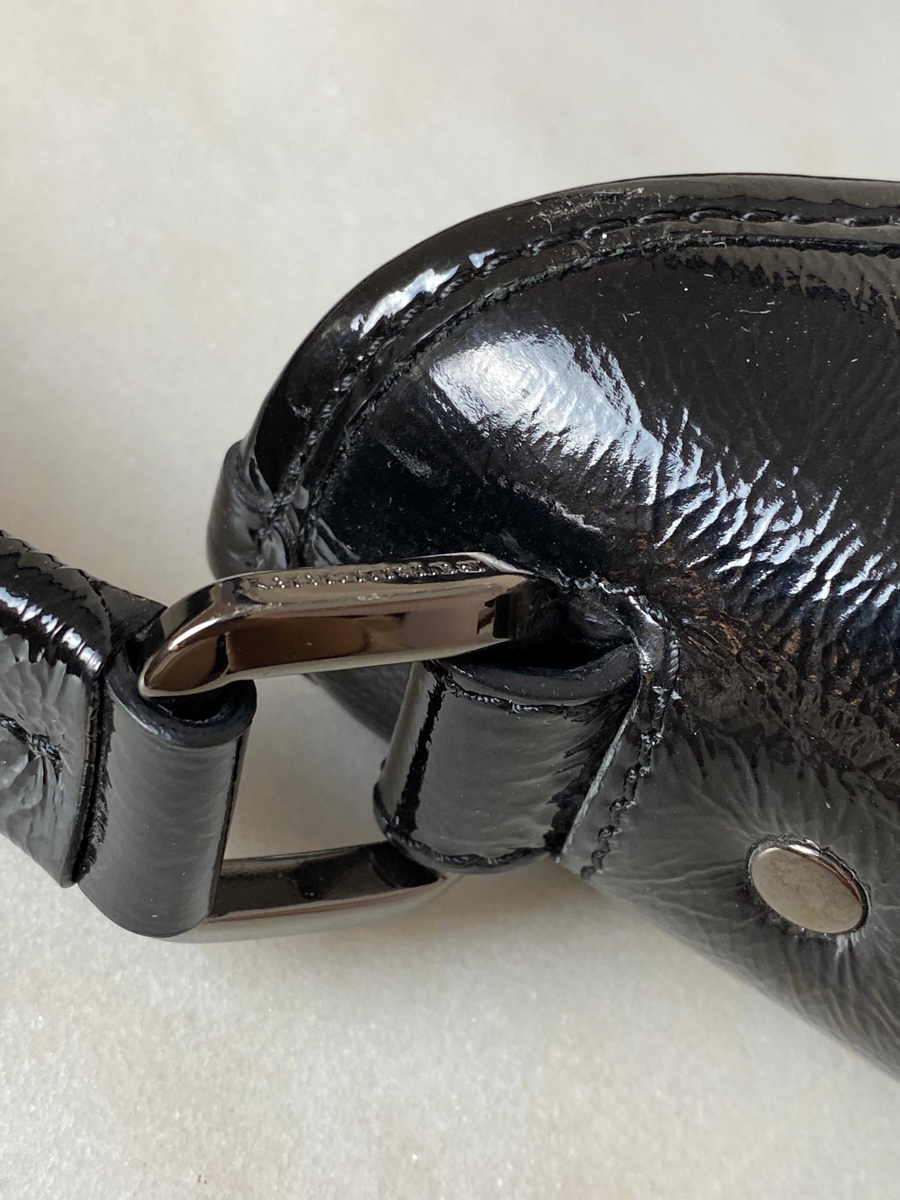 Burberry Black Supernova Brooklyn Hobo Beat Check Shoulder Bag
