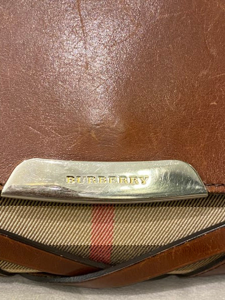Burberry Brown House Check Bridle Abbott Crossbody Bag-handbag-Burberry-The Closet Egypt