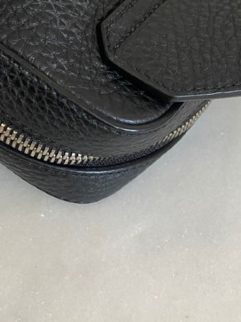 Dolce & Gabbana Black Hammered Palermo Zaino Backpack One Shoulder Bag-handbag-Dolce & Gabbana-The Closet Egypt