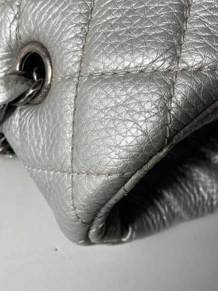 Chanel Silver Metallic XXL Flap Travel Maxi Bag-handbag-Chanel-The Closet Egypt