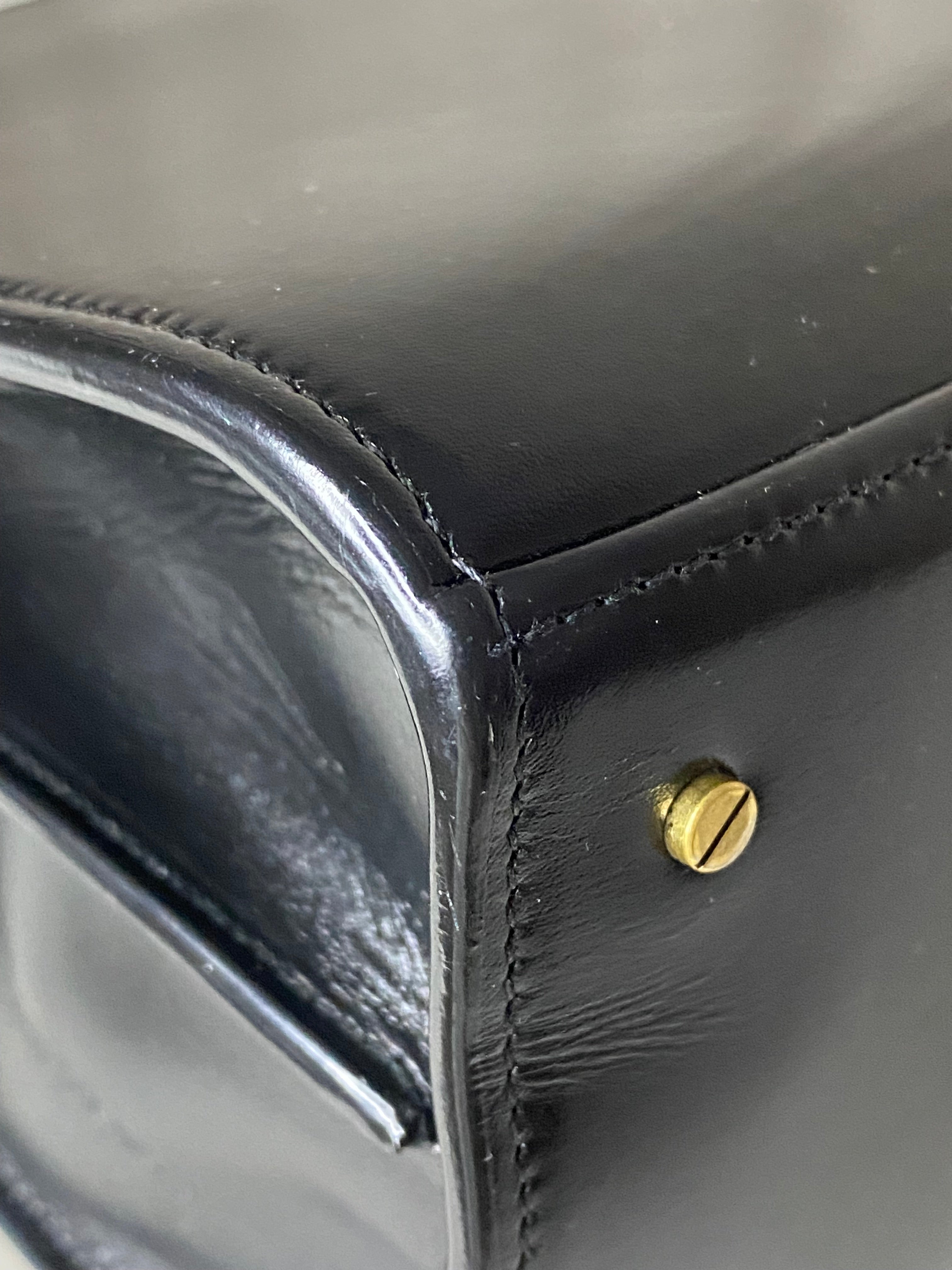 YSL Black Cassandra Top Handle Bag-handbag-YSL-The Closet Egypt