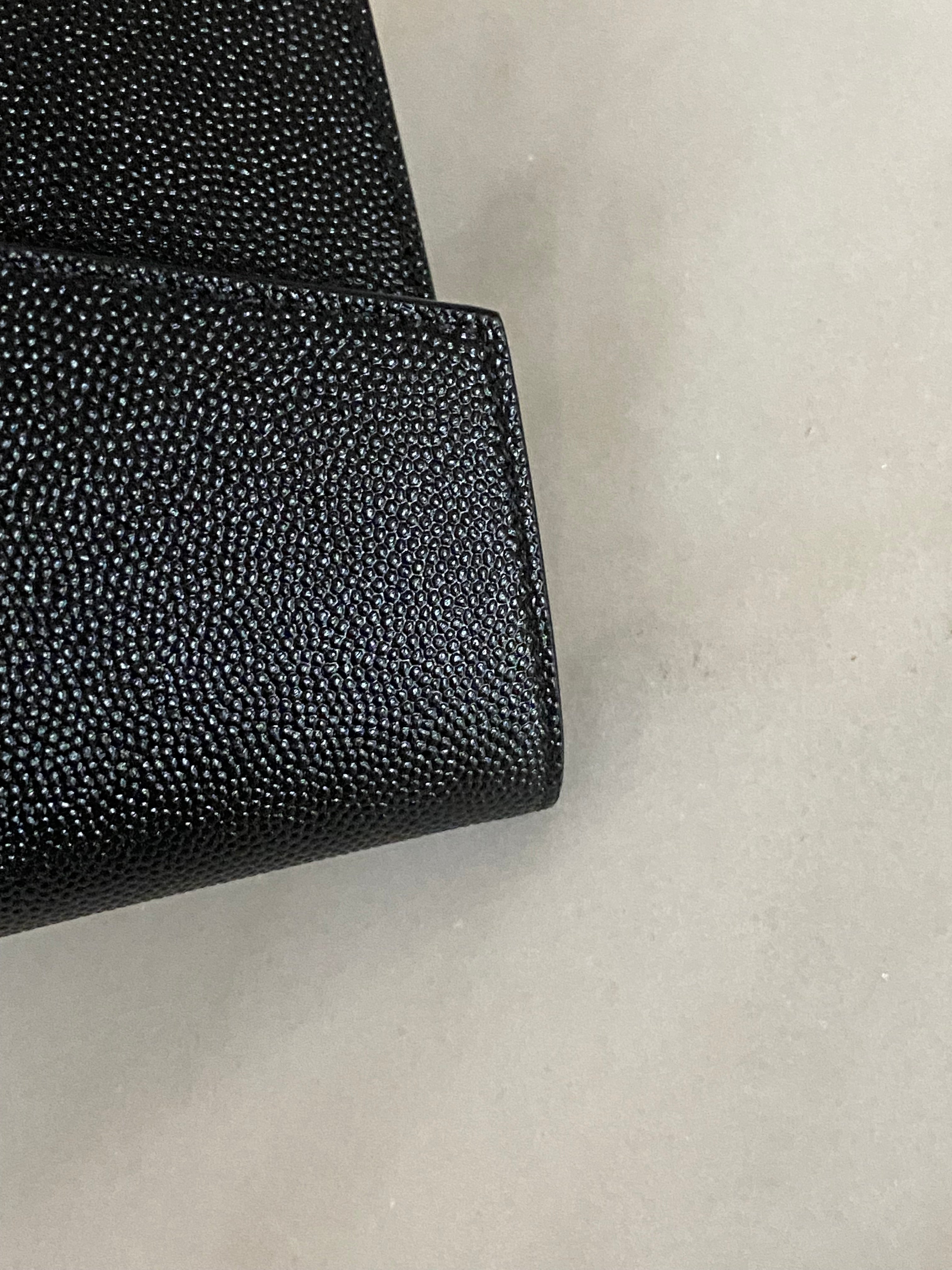 YSL Black Uptown Clutch-Clutch-YSL-The Closet Egypt