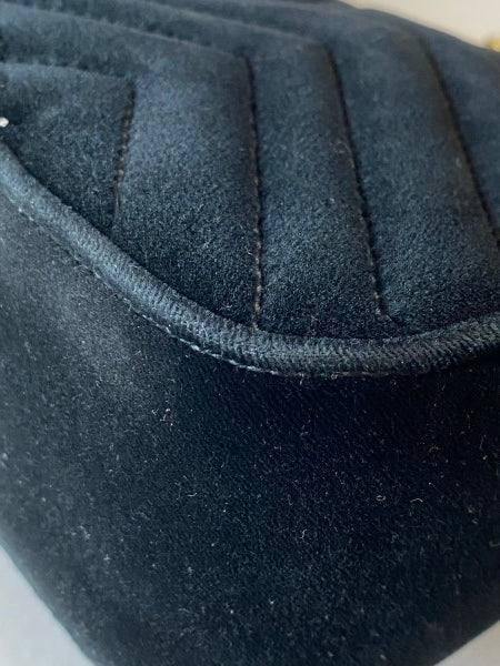 Gucci Black Velvet Marmont Small Bag-handbag-Gucci-The Closet Egypt