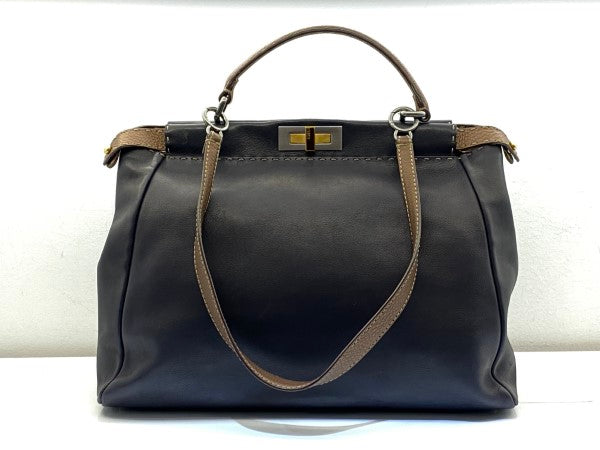 Fendi Brown Peekaboo Bag-handbag-Fendi-The Closet Egypt