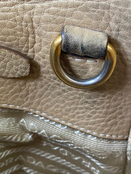 Prada Beige Vitello Daino Tote Bag-handbag-Prada-The Closet Egypt