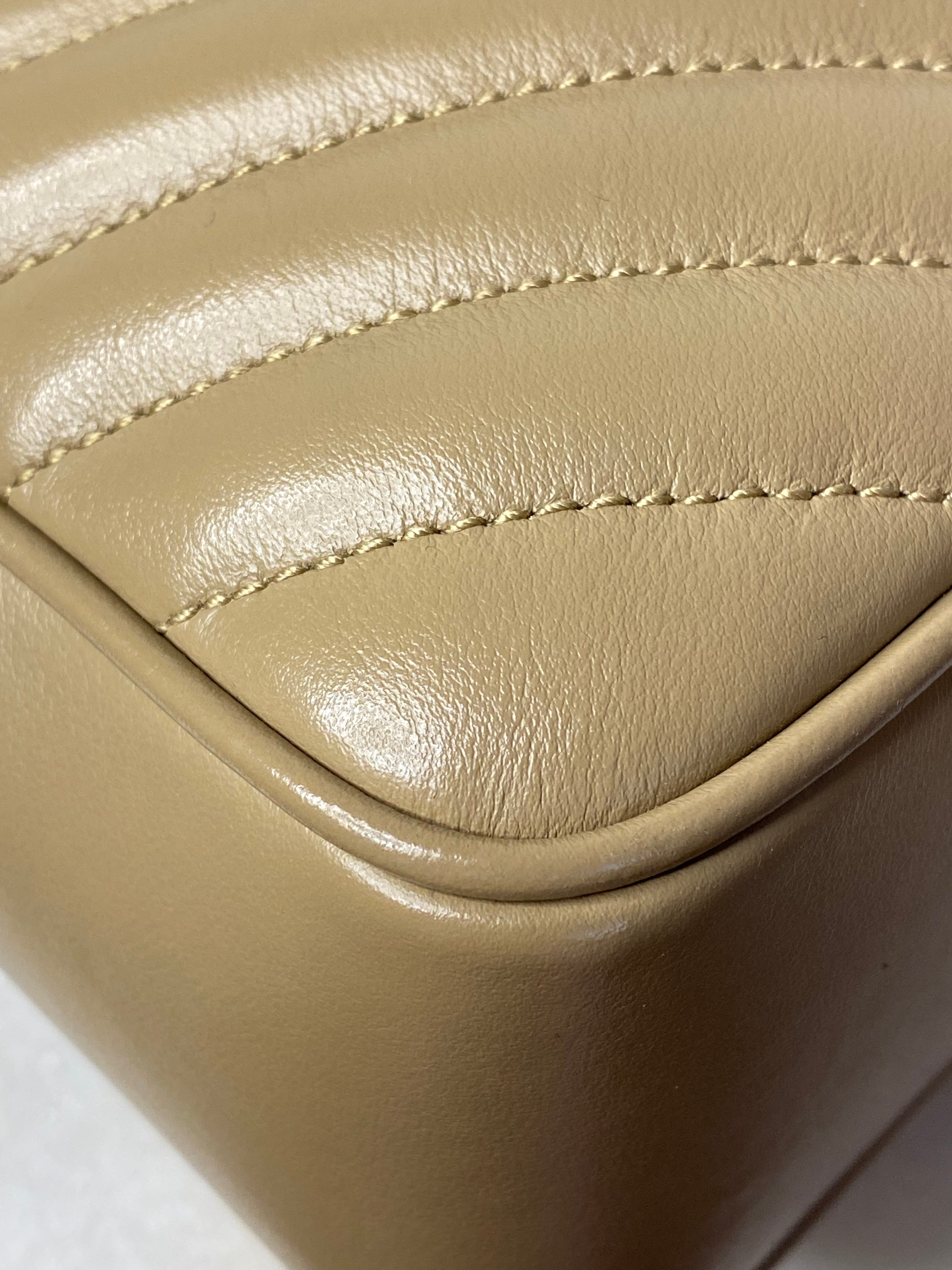 YSL Beige Lou Camera Crossbody Bag-handbag-YSL-The Closet Egypt