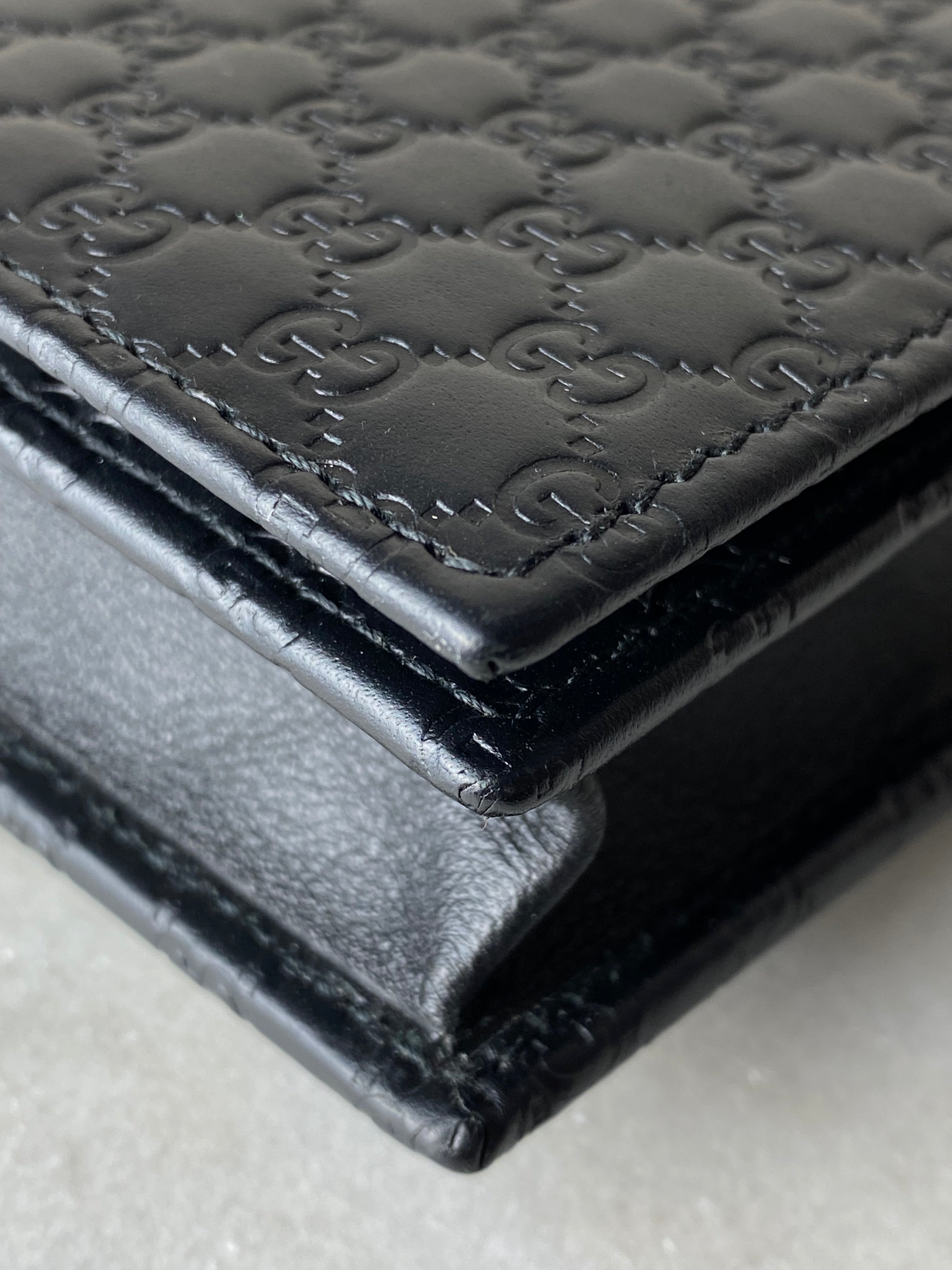 Gucci Black Microguccissima WOC-Wallet Chain-Gucci-The Closet Egypt