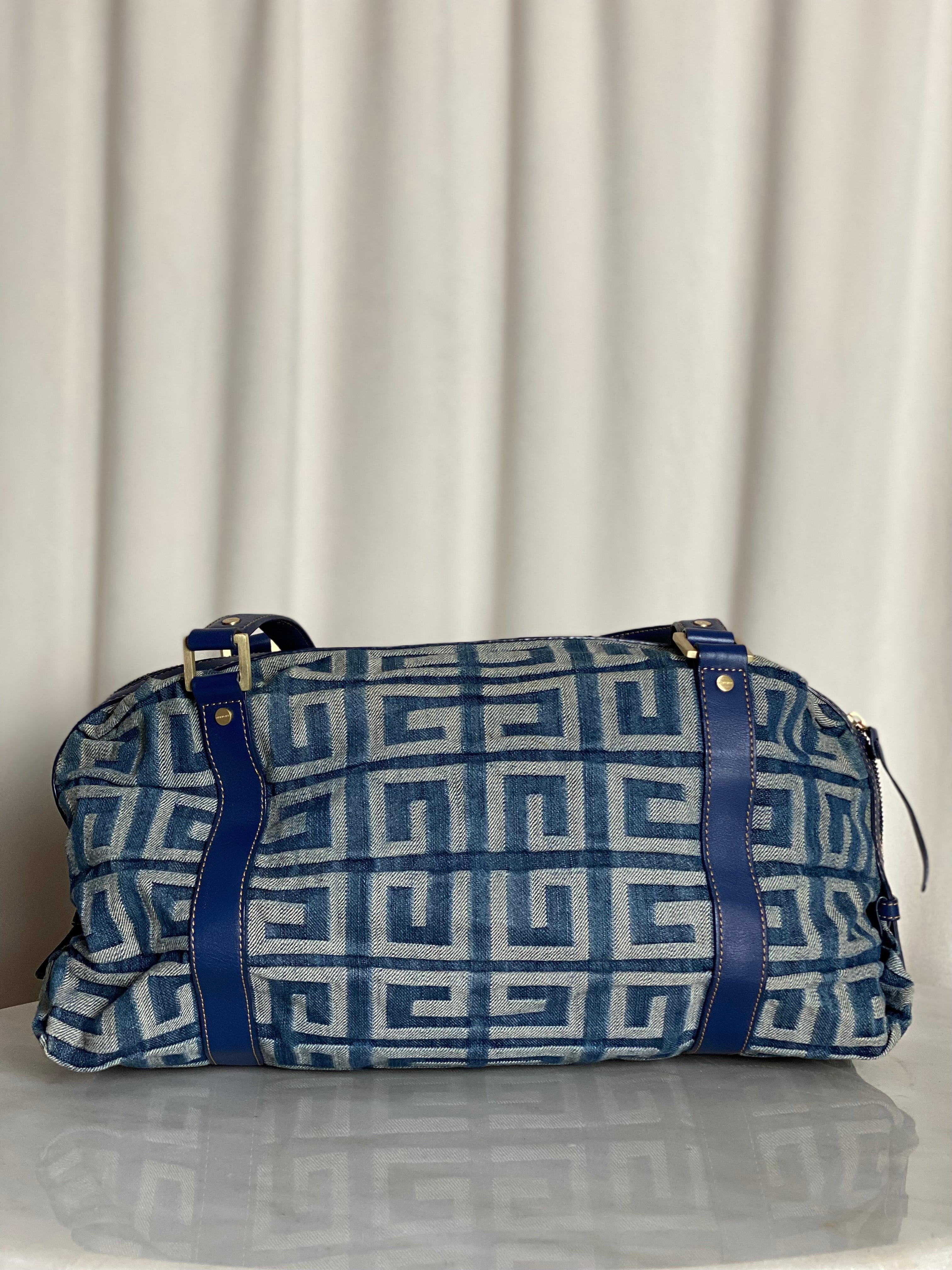 Givenchy Blue Denim Print Shoulder Bag-handbag-Givenchy-The Closet Egypt