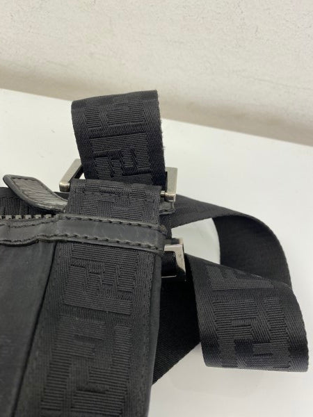 Fendi Black Zucca Nylon Crossbody Bag-handbag-Fendi-The Closet Egypt