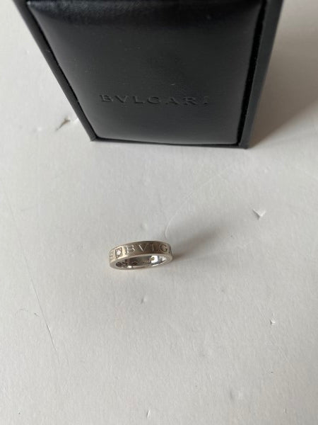 Bvlgari 18K White Gold Bvlgari Print Diamond B Zero Ring 16-Rings-Bvlgari-The Closet Egypt