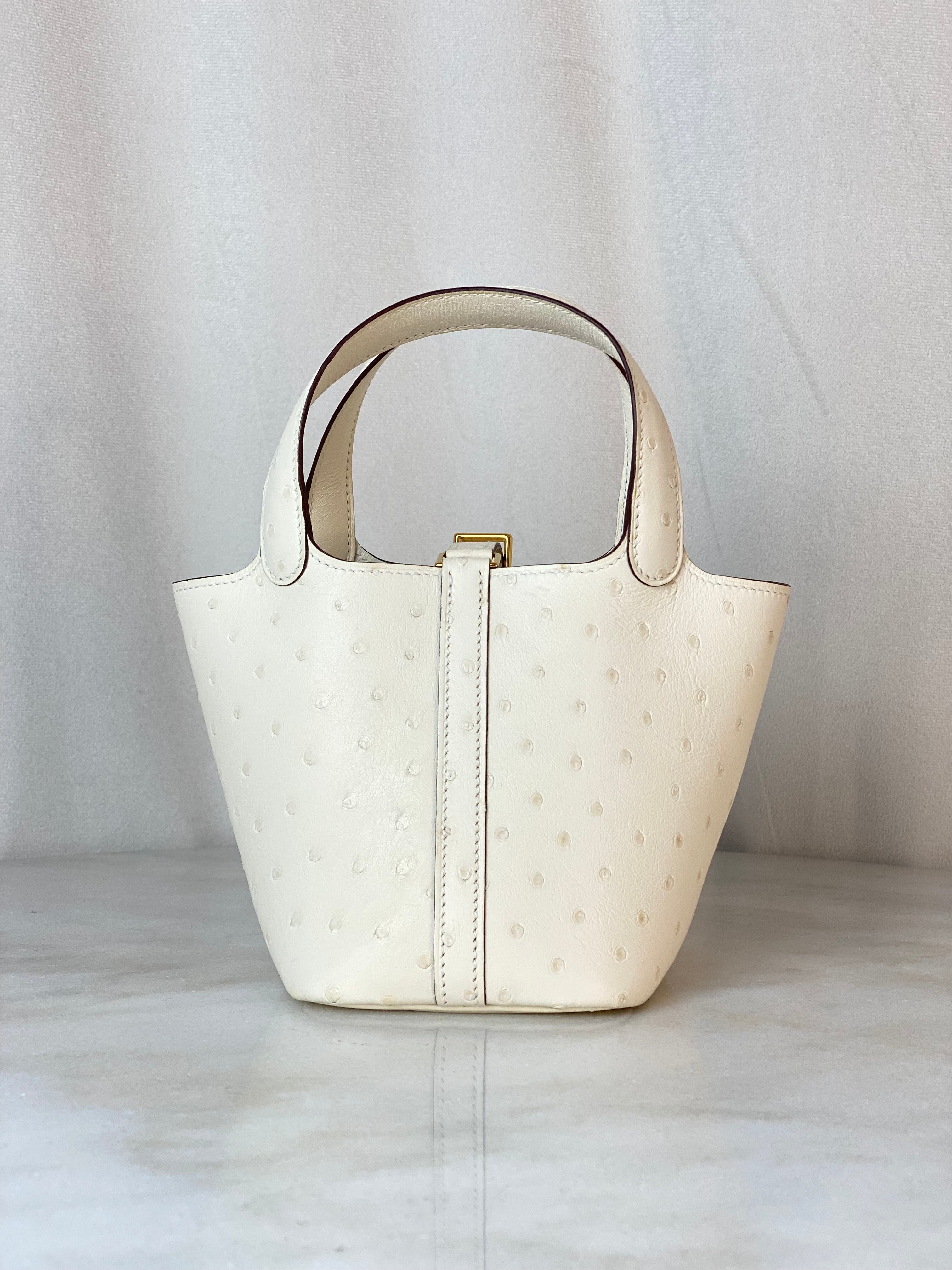 Hermes Blanc Micro Picotin Nata Bag-handbag-Hermes-The Closet Egypt