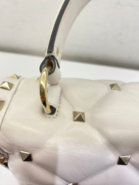 Valentino White VLTN Spike Rockstud Bag-handbag-Valentino-The Closet Egypt
