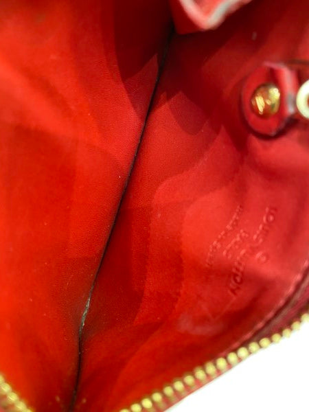 Louis Vuitton Red Vernice Card Holder-Card Holder-Louis Vuitton-The Closet Egypt