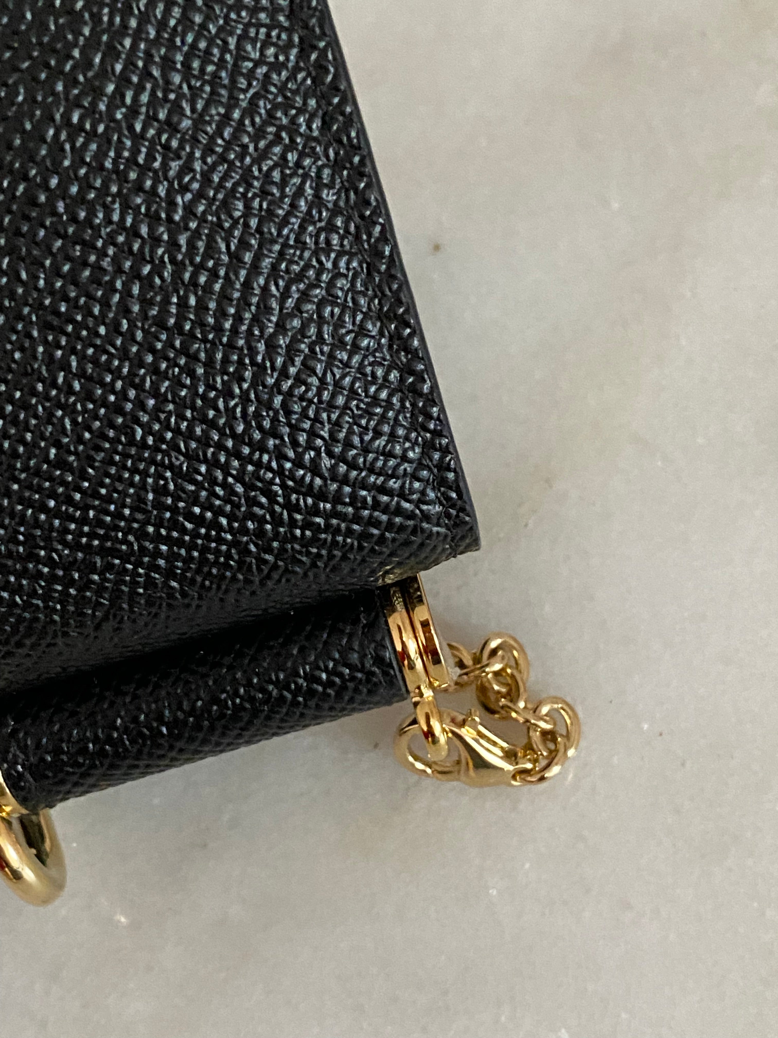 Dolce & Gabbana Black Dauphine Phone Bag-handbag-Dolce & Gabbana-The Closet Egypt