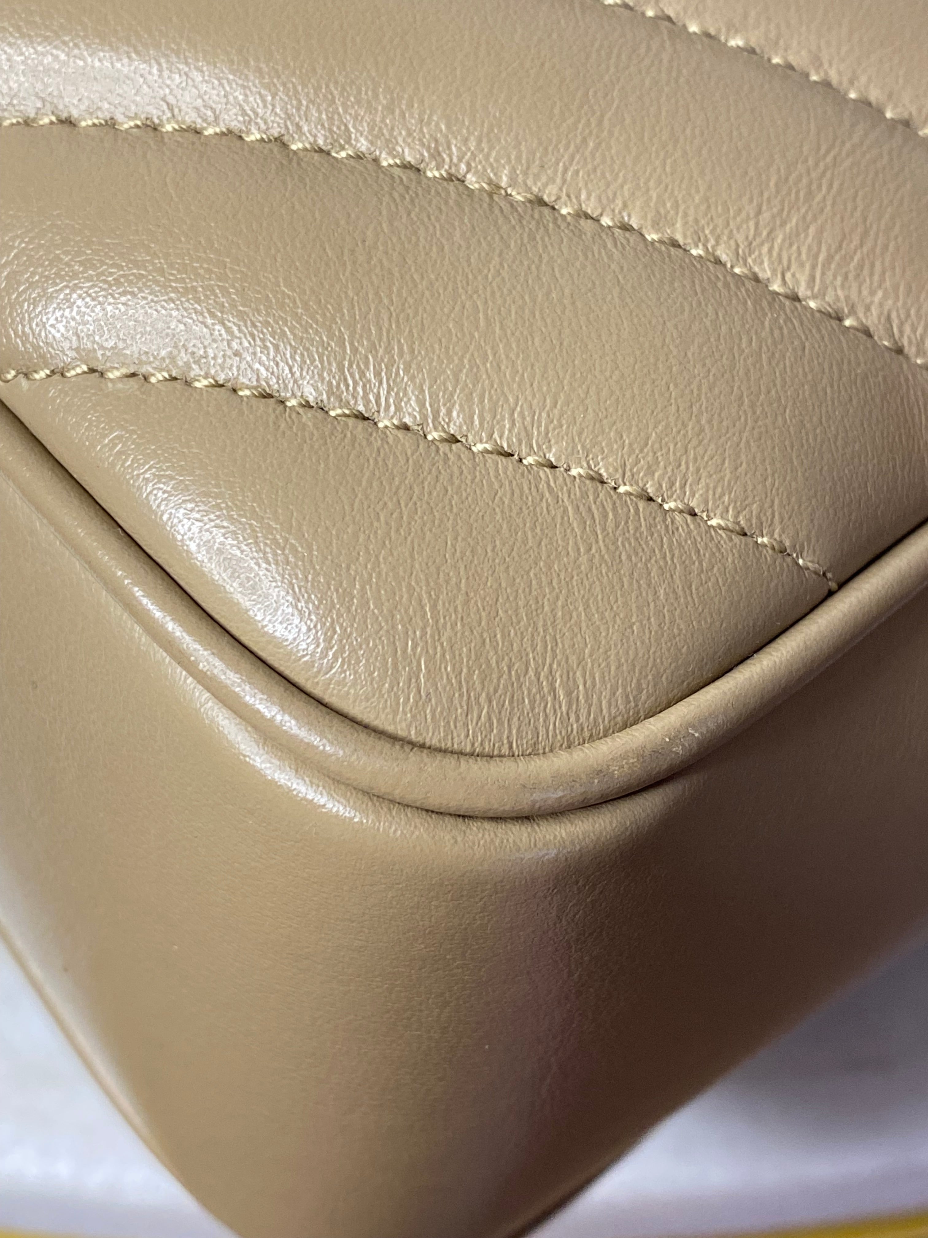 YSL Beige Lou Camera Crossbody Bag-handbag-YSL-The Closet Egypt