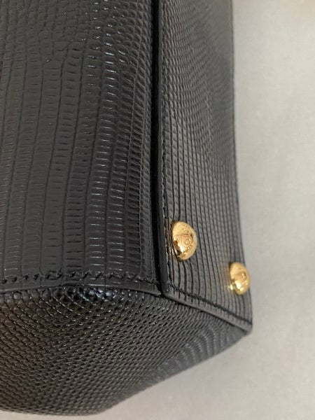 Dolce & Gabbana Black Sicily Crystal Medium Bag