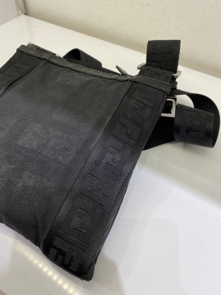Fendi Black Zucca Nylon Crossbody Bag-handbag-Fendi-The Closet Egypt