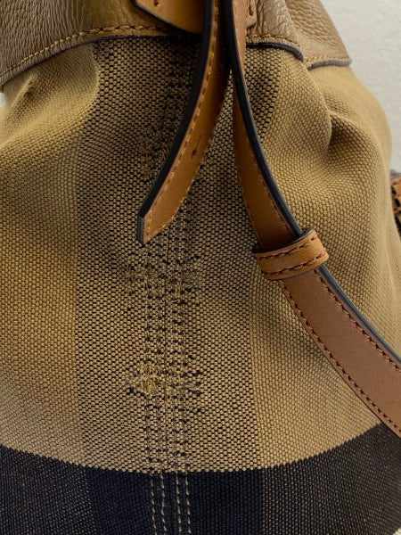 Burberry Brown Haymarket Bucket Bag-handbag-Burberry-The Closet Egypt