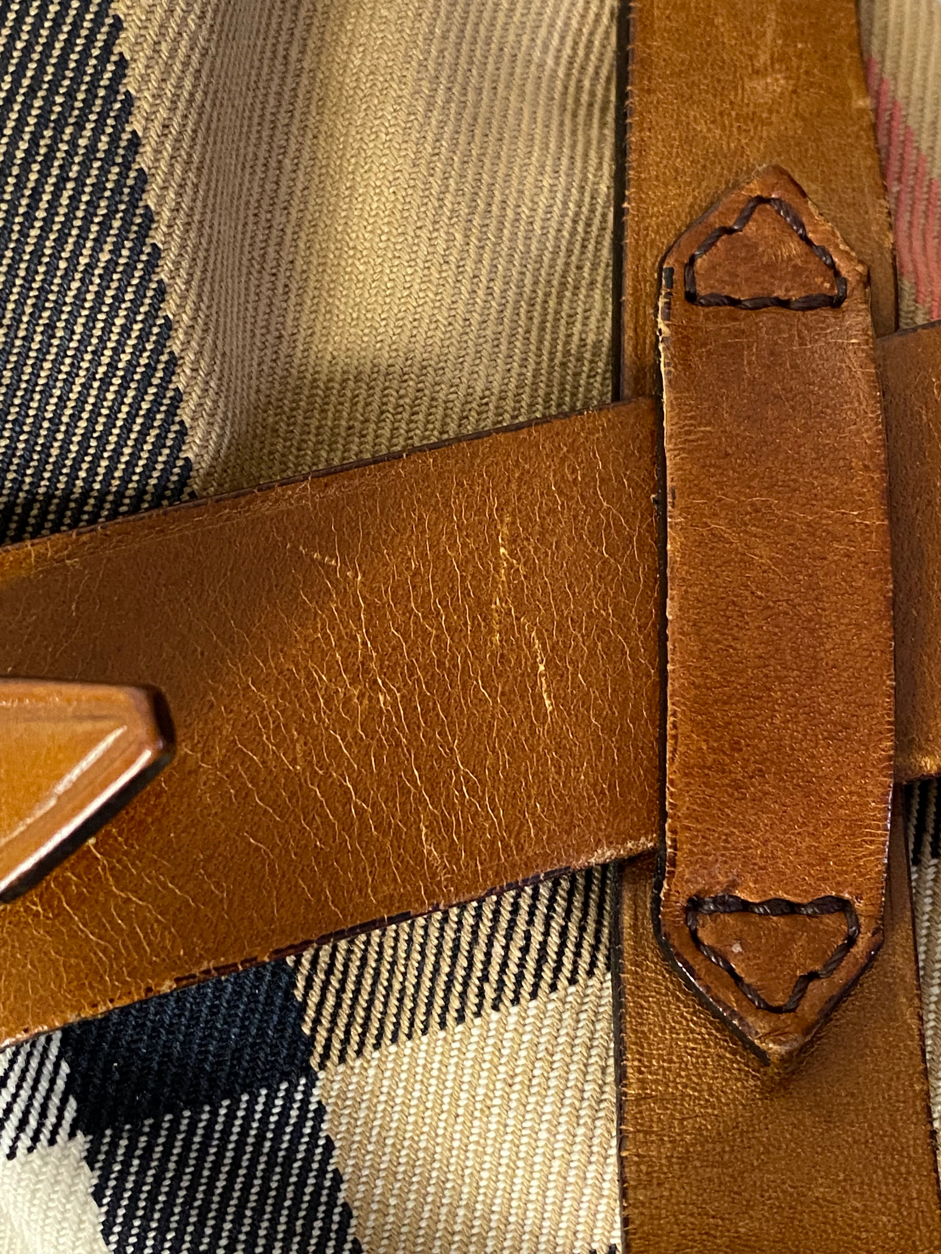 Burberry Camel Bridle House Check Top Handle Bag-handbag-Burberry-The Closet Egypt