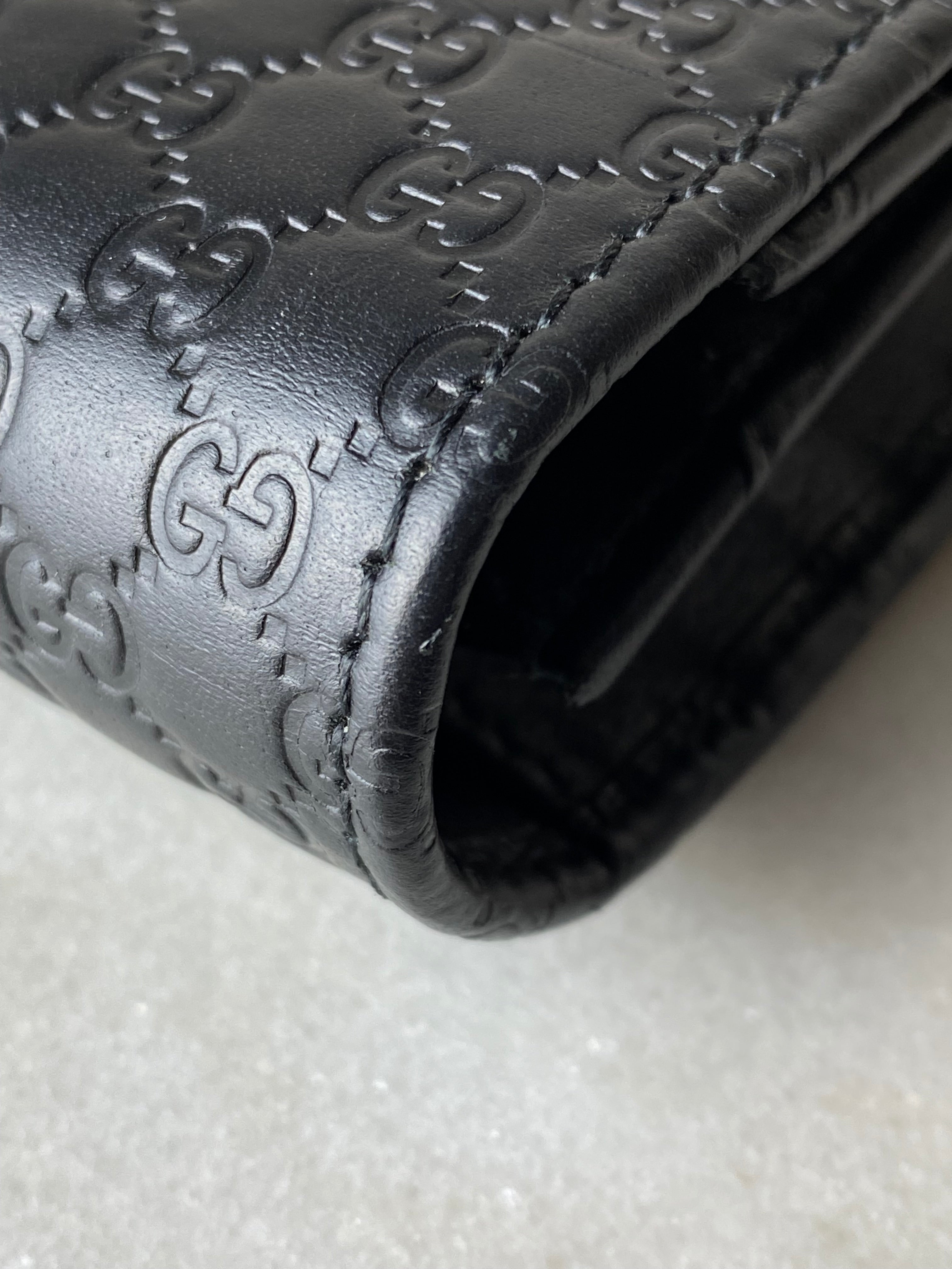 Gucci Black Microguccissima WOC-Wallet Chain-Gucci-The Closet Egypt