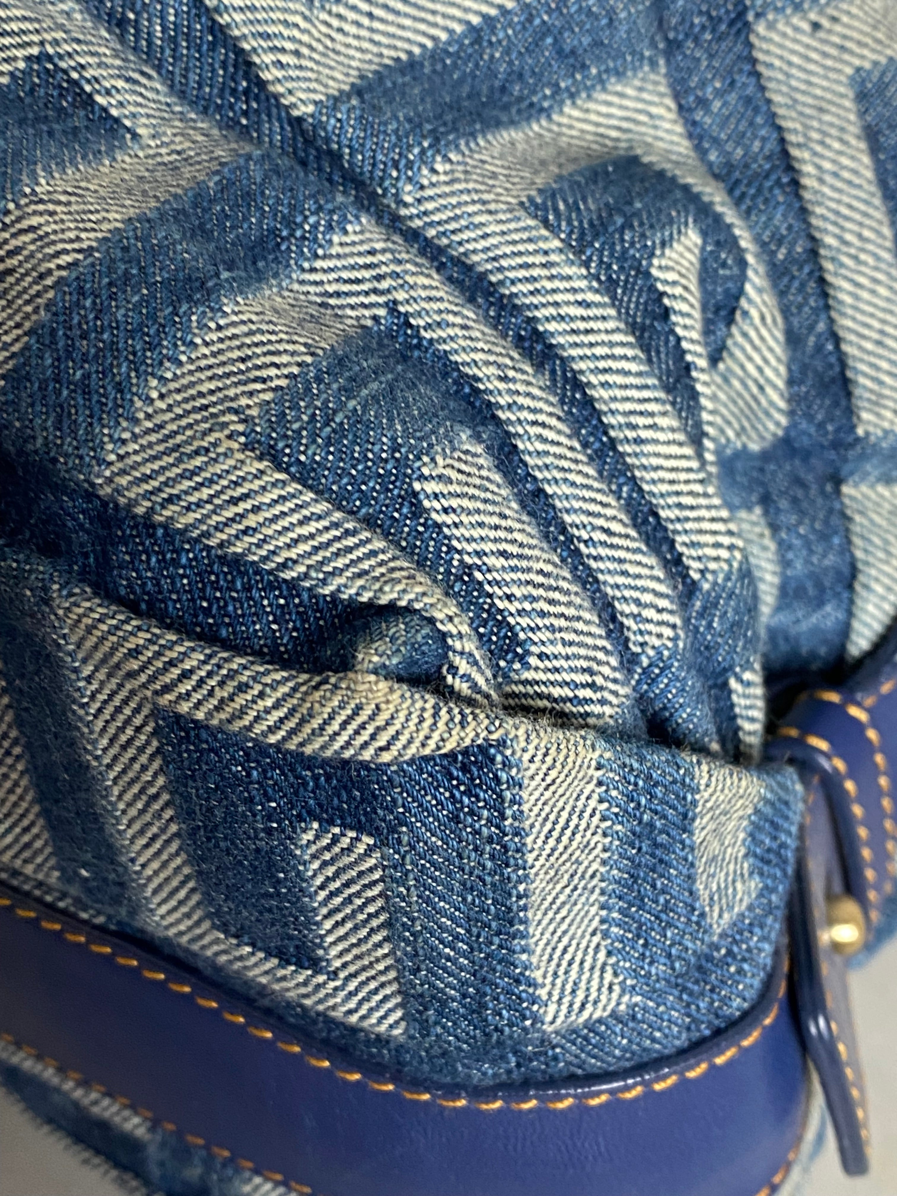 Givenchy Blue Denim Print Shoulder Bag-handbag-Givenchy-The Closet Egypt